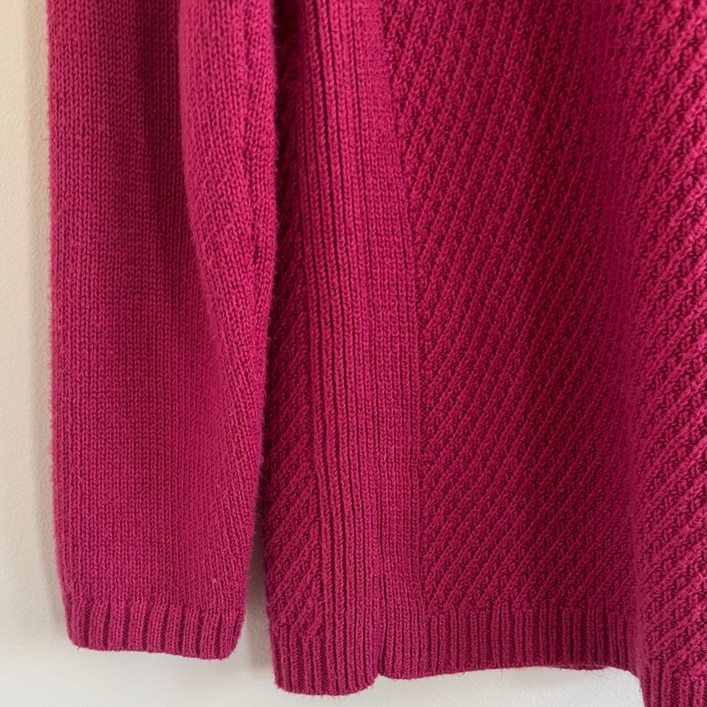 Talbots Warm Pink Sweater with Shoulder Buttons - Picture 4 of 10